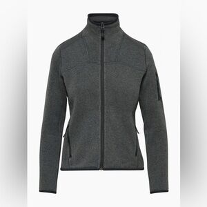 Aritzia TNA Fleece Trailhead Zip-Up in Dark Grey, size Small